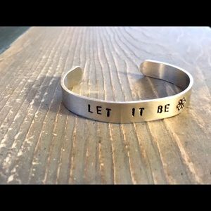 handmade Jewelry - Hand stamped adjustable metal cuff bracelet handmade Jewelry - Hand stamped adjustable metal cuff bracelet